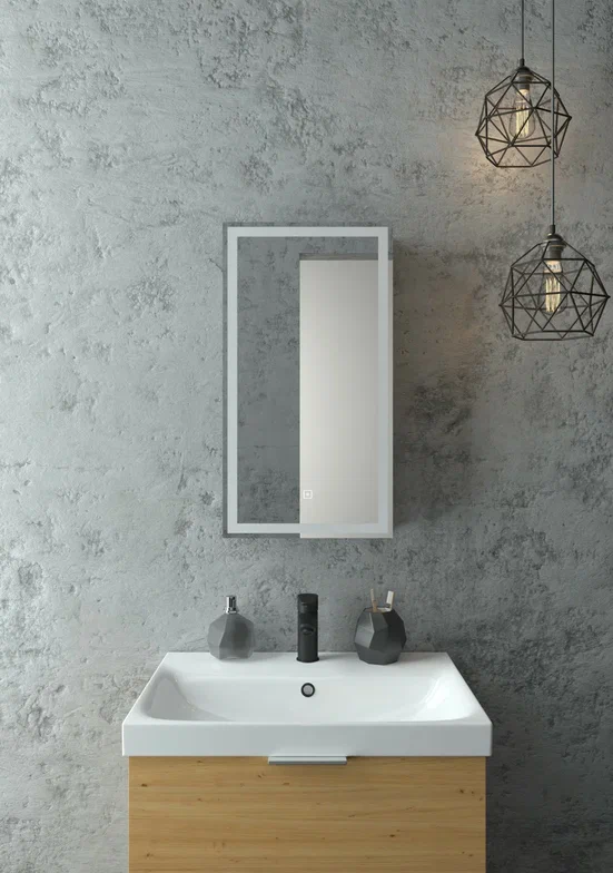 Зеркало-шкаф  с подсветкой  "Allure LED" 350х650 левый МВК055 создать уют и комфорт, это просто!