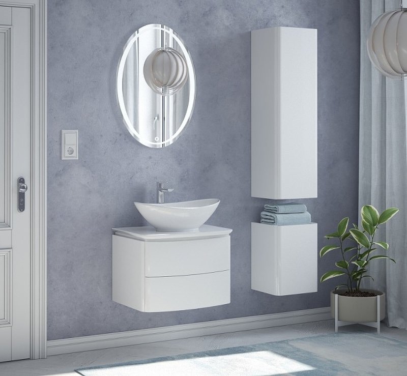 Шкаф пенал Corozo Огайо 40 SD-00000631 подвесной Белый в 100Kran: Широкий выбор и доступные цены.