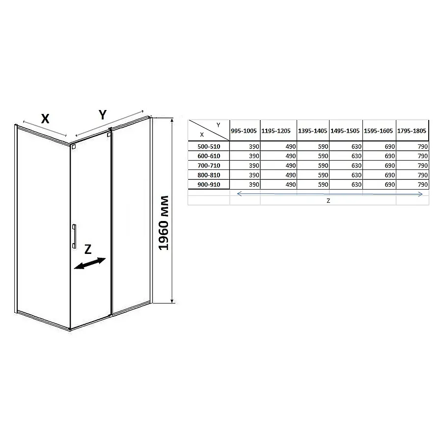 Душевой уголок MaybahGlass MGY-1862-5 140x90x195 см стекло сатин в 100Kran: Широкий выбор и доступные цены.
