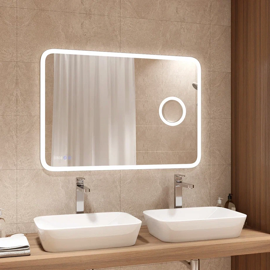 Зеркало с подсветкой Continent Bliss LED 1000x700 ЗЛП262 100Kran: Широкий выбор и доступные цены.