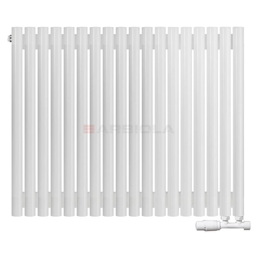 Вертикальный радиатор с нижним подключением Arbiola Iris V 108651 89,2 х 70 см белый матовый ral 9016 от интернет-магазина сантехники 100Kran!