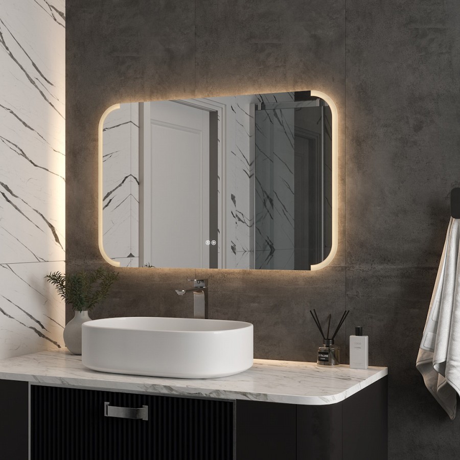 Зеркало с подсветкой Maretti Florenza FL1410065P14EL 100x65 см 100Kran: Широкий выбор и доступные цены.