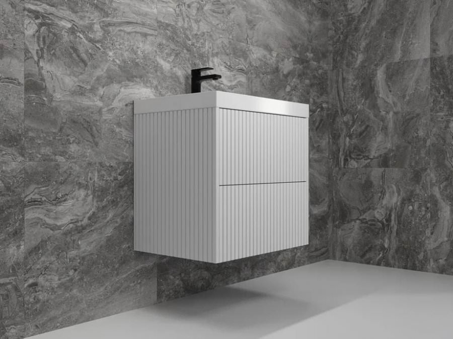 Тумба с раковиной подвесная Style Line Стокгольм 60 умывальник Andrea Classic 600 белый рифленый софт ЛС-00002307 в 100Kran: Широкий выбор и доступные цены.