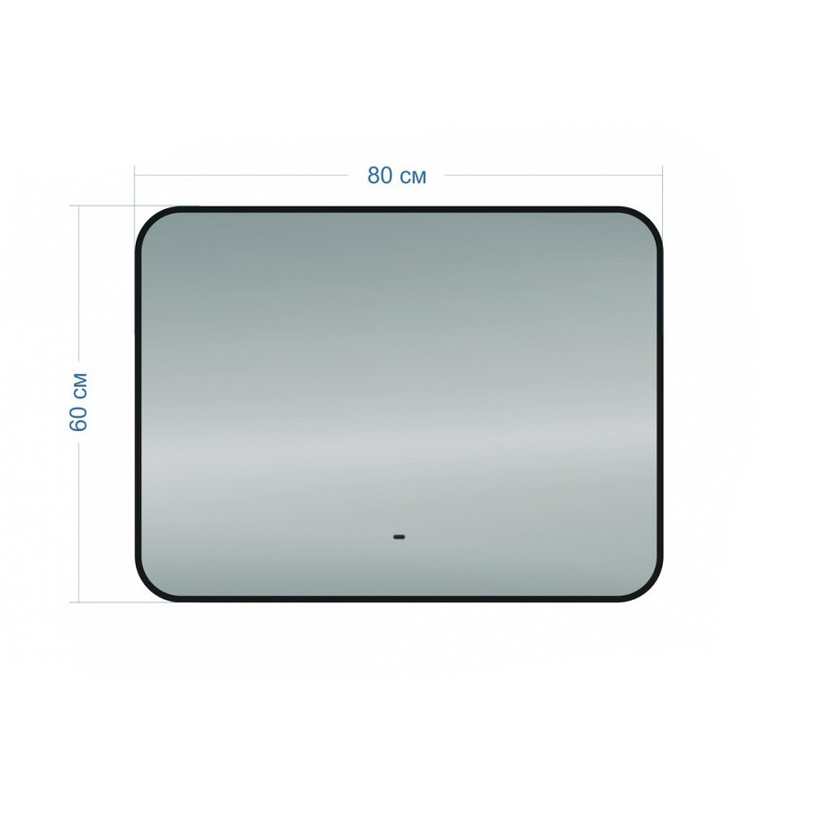 Зеркало с подсветкой Maretti Florenza FL148060P14EL 80x60 см черный 100Kran: Широкий выбор и доступные цены.