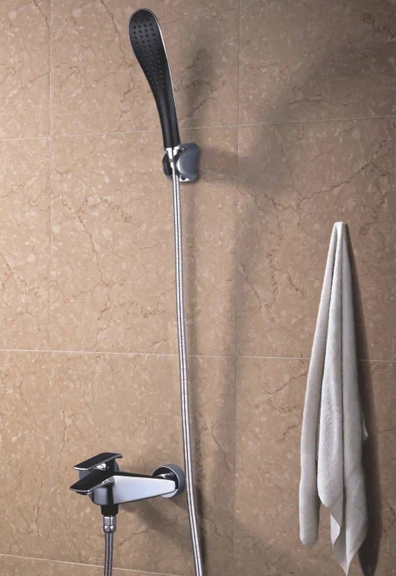 Смеситель для ванны и душа Rose R1302H черный в 100Kran: Широкий выбор и доступные цены.