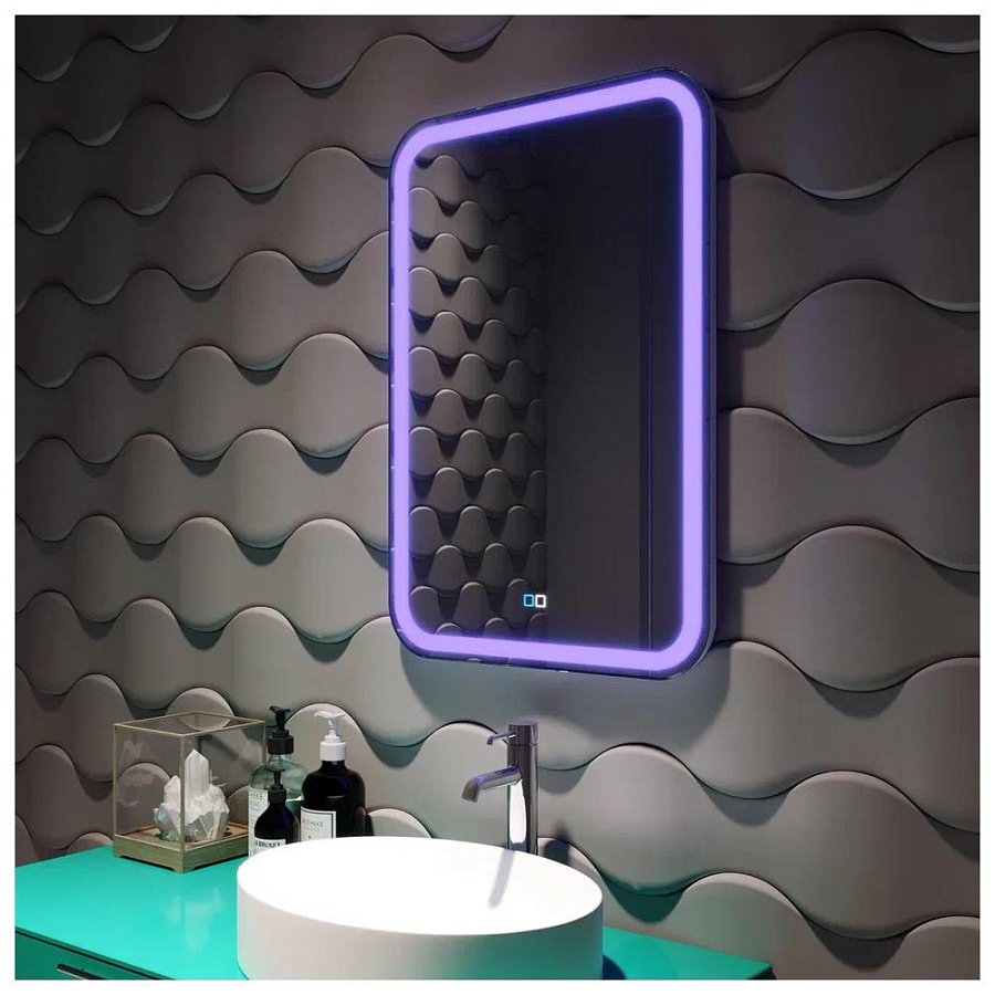 Зеркало с подсветкой Silver Mirrors Malta-RGB 55 х 80 см LED-00002511 разноцветное 100Kran: Широкий выбор и доступные цены.