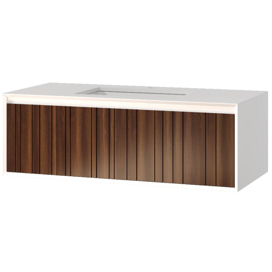 Тумба подвесная с раковиной Maxonor Pure Life SALON PLACER 120 см PL-MC07-120-BN грецкий орех в 100Kran: Широкий выбор и доступные цены.