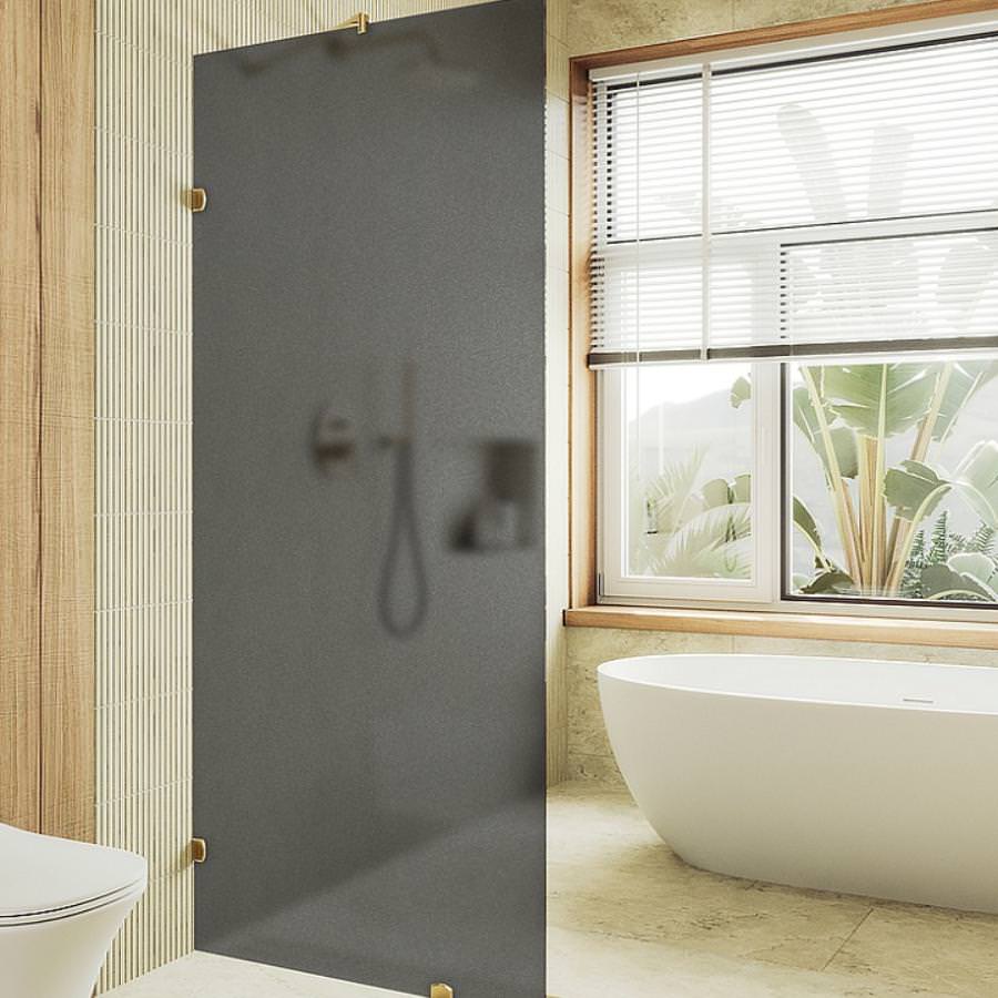Душевая перегородка коннектор стена-стекло MaybahGlass MGD-271-3 195x79 см стекло графит матовое в 100Kran: Широкий выбор и доступные цены.