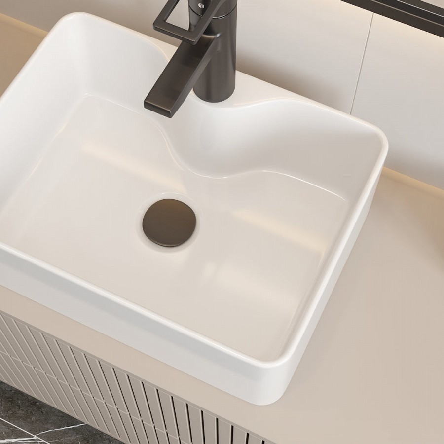 Раковина накладная Maretti Umbria UM13NS41-844 40,5 см белая в 100Kran: Широкий выбор и доступные цены.