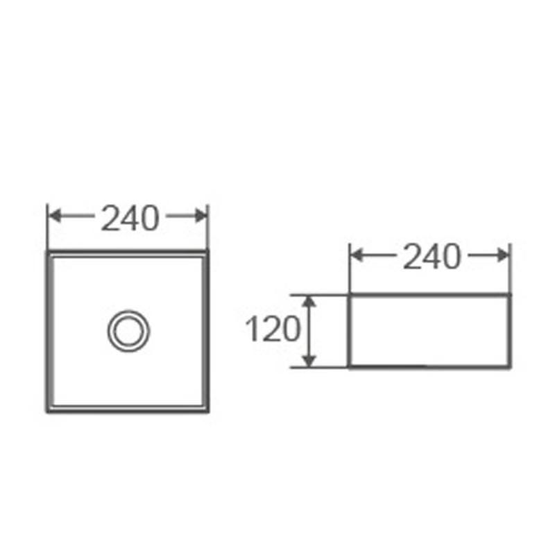 Раковина накладная D&K Berlin 24 см DT1431116 белая в 100Kran: Широкий выбор и доступные цены.