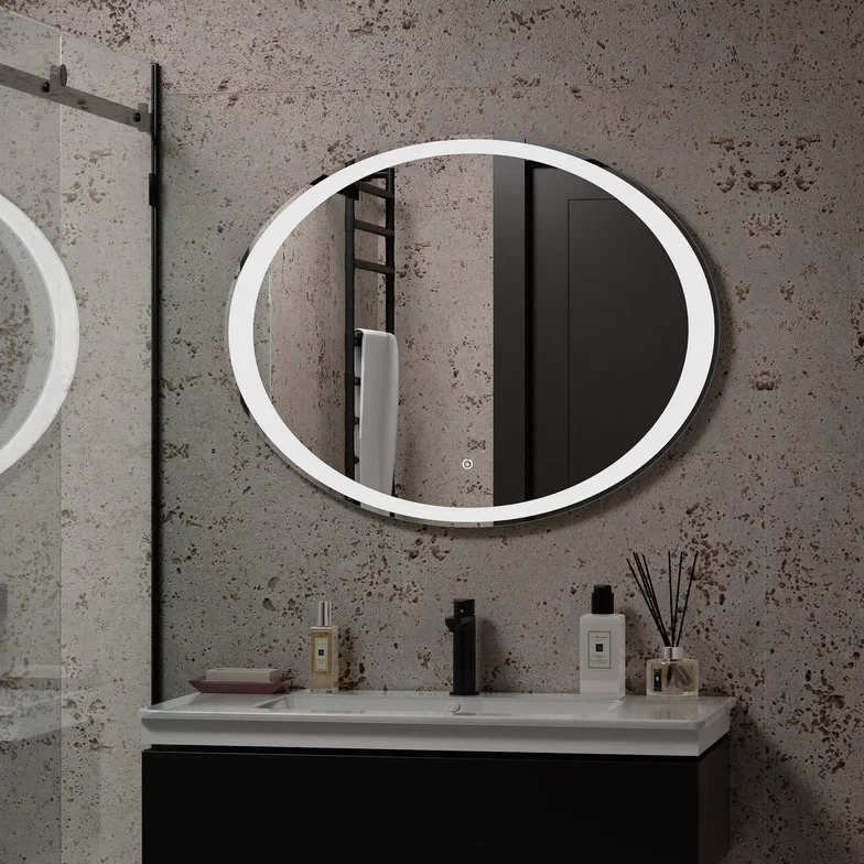 Зеркало с подсветкой "Credo Led" 900х700 ЗЛП84 100Kran: Широкий выбор и доступные цены.