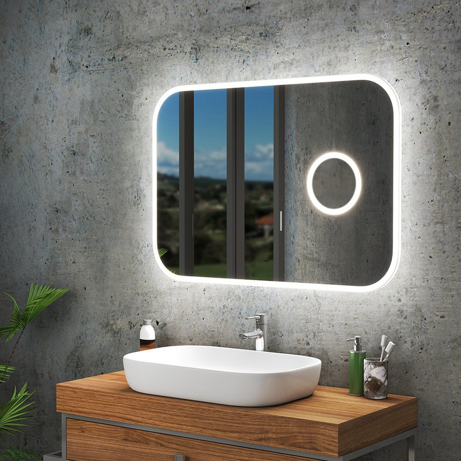 Зеркало с подсветкой Maretti Florenza FL1410070P19EL 100x70 см 100Kran: Широкий выбор и доступные цены.