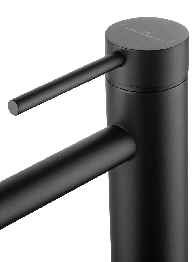 Смеситель для раковины Wonzon & Woghand STICK WW-88239017-MB черный матовый в 100Kran: Широкий выбор и доступные цены.