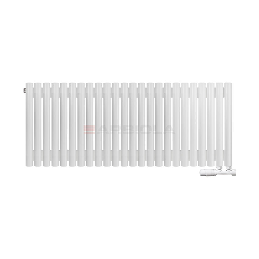 Вертикальный радиатор с нижним подключением Arbiola Iris V 108435 119,2 х 50 см белый матовый ral 9016 от интернет-магазина сантехники 100Kran!
