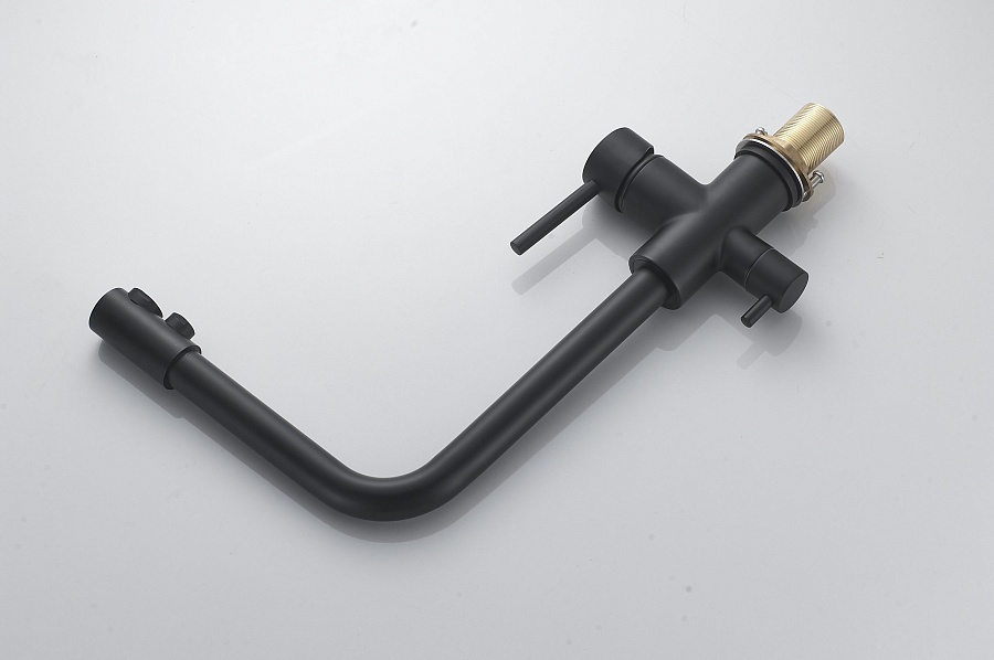 Смеситель для кухни с подключением фильтра Maretti Project Black PB31RZF12 черный в 100Kran: Широкий выбор и доступные цены.