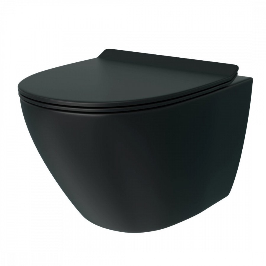 Унитаз подвесной Maretti Elena EA10PBM93-560 черный в 100Kran: Широкий выбор и доступные цены.
