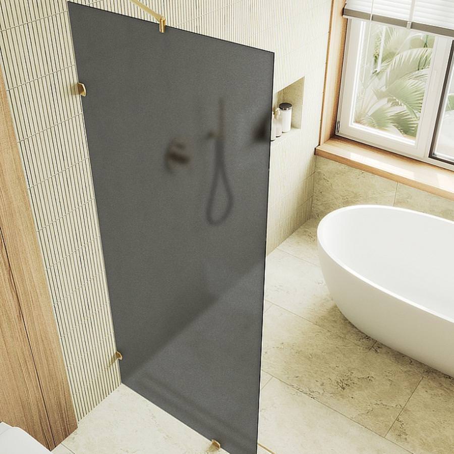 Душевая перегородка коннектор стена-стекло MaybahGlass MGD-271-3 195x79 см стекло графит матовое в 100Kran: Широкий выбор и доступные цены.