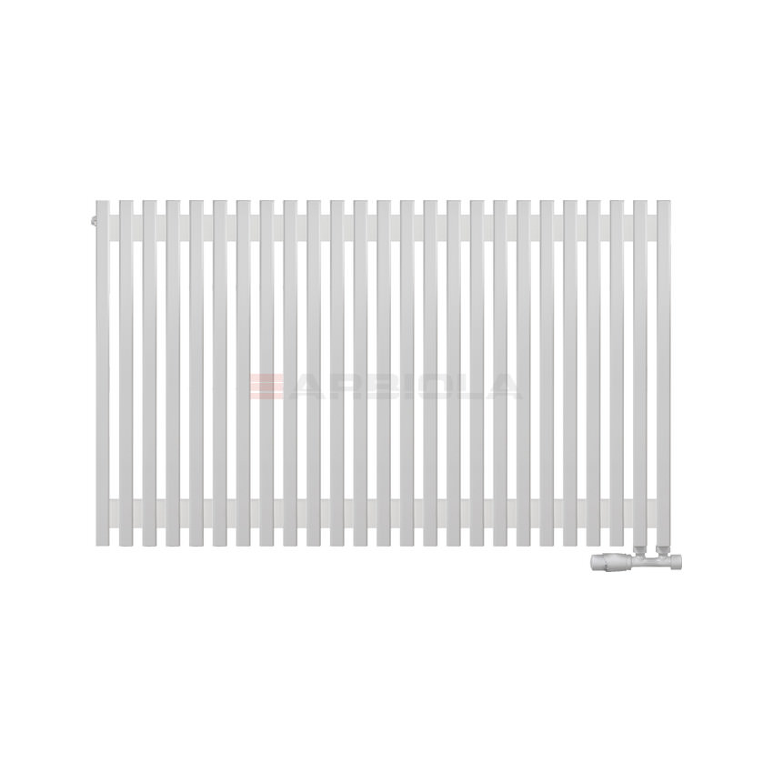 Вертикальный радиатор с нижним подключением Arbiola Compact V 102474 123 х 75 см белый матовый ral 9016 от интернет-магазина сантехники 100Kran!