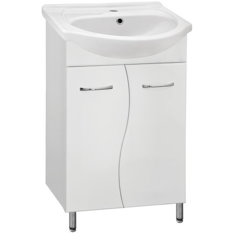 Тумба под раковину напольная Style Line № 12 55 см белый ЛС-000010055 в 100Kran: Широкий выбор и доступные цены.