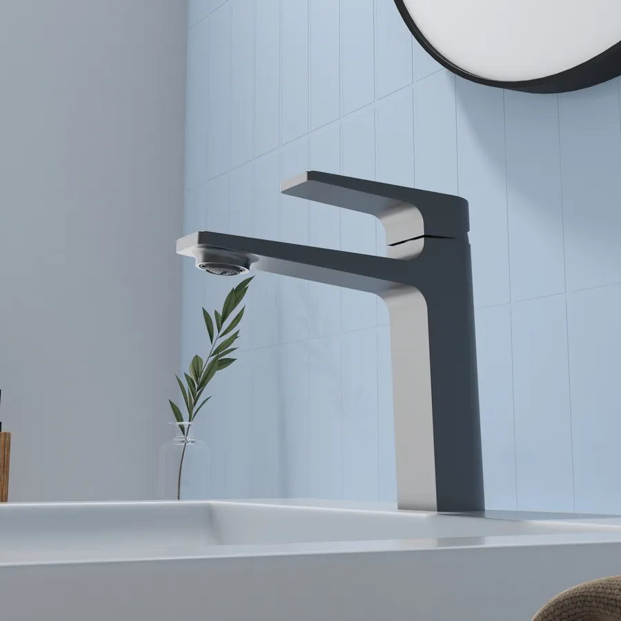 Смеситель для раковины FAUCET DREISER RH-G3001-QH оружейная сталь в 100Kran: Широкий выбор и доступные цены.