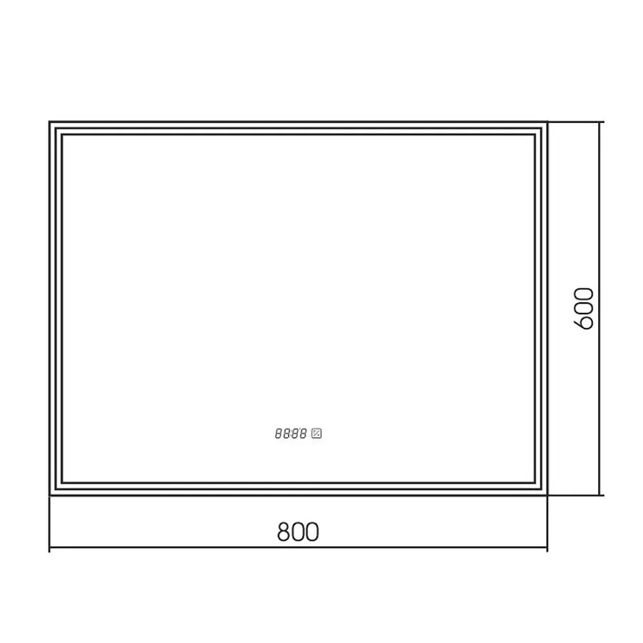 Зеркало с подсветкой Silver Mirrors Сантана 80 х 60 см LED-00002271 100Kran: Широкий выбор и доступные цены.