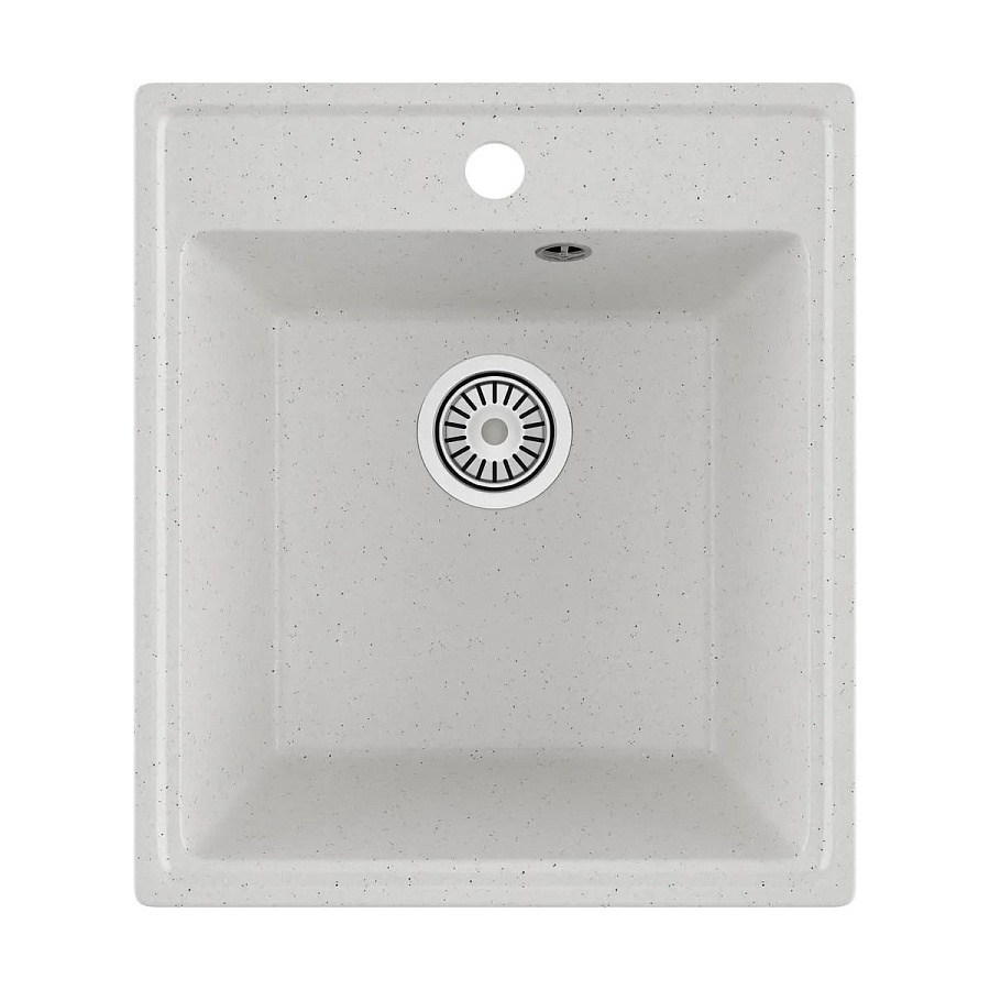 Кухонная мойка Maretti KT425-WH 42,5x48,5 см белая в 100Kran: Широкий выбор и доступные цены.