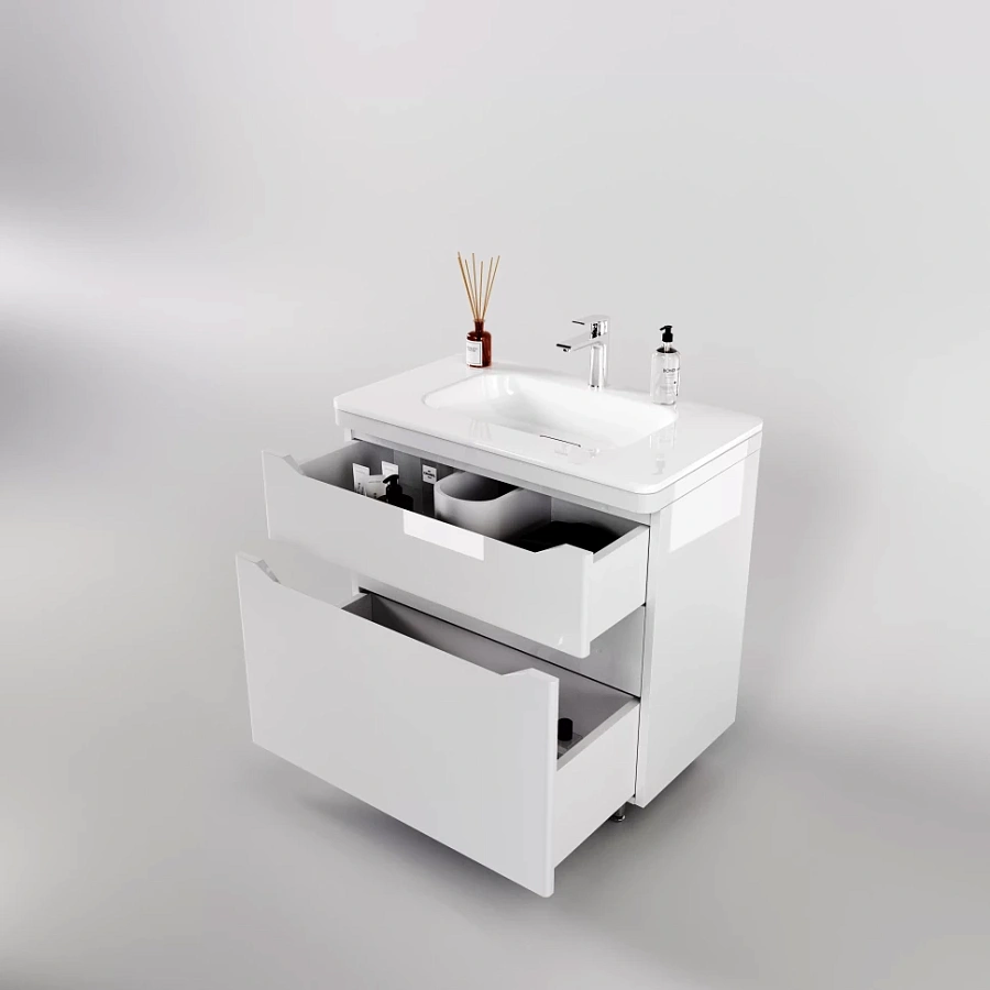 Раковина мебельная Style Line Марелла 80 см El Fante СС-00002376 белая в 100Kran: Широкий выбор и доступные цены.