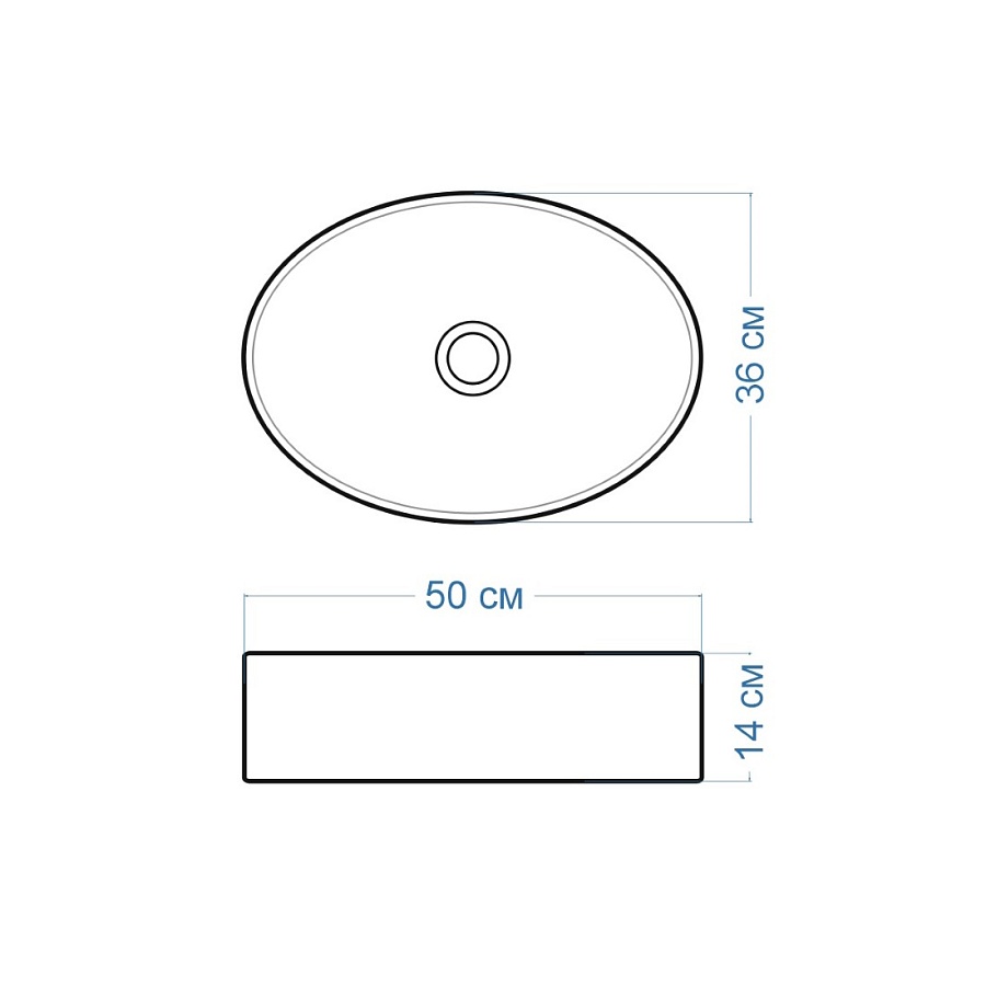 Раковина накладная Maretti Eleganza EN13NS82-844 50 см белая в 100Kran: Широкий выбор и доступные цены.