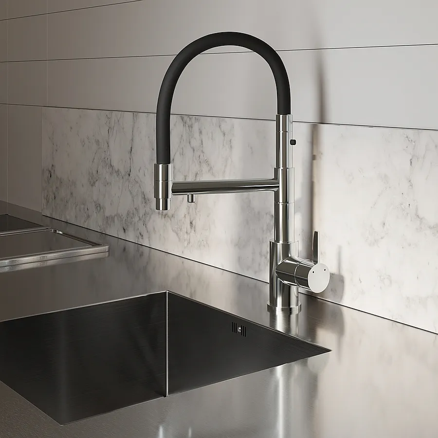 Смеситель для кухни с подключением фильтра FAUCET DREISER RH-7732-CP хром в 100Kran: Широкий выбор и доступные цены.