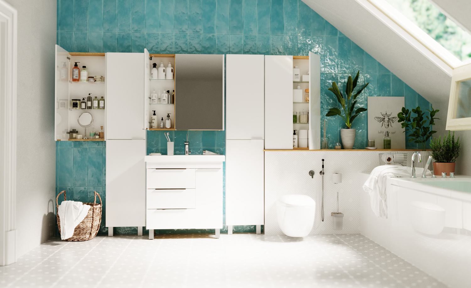 Зеркальный шкаф 1Marka  Gaula 80 2д.White У92513 белый создать уют и комфорт, это просто!