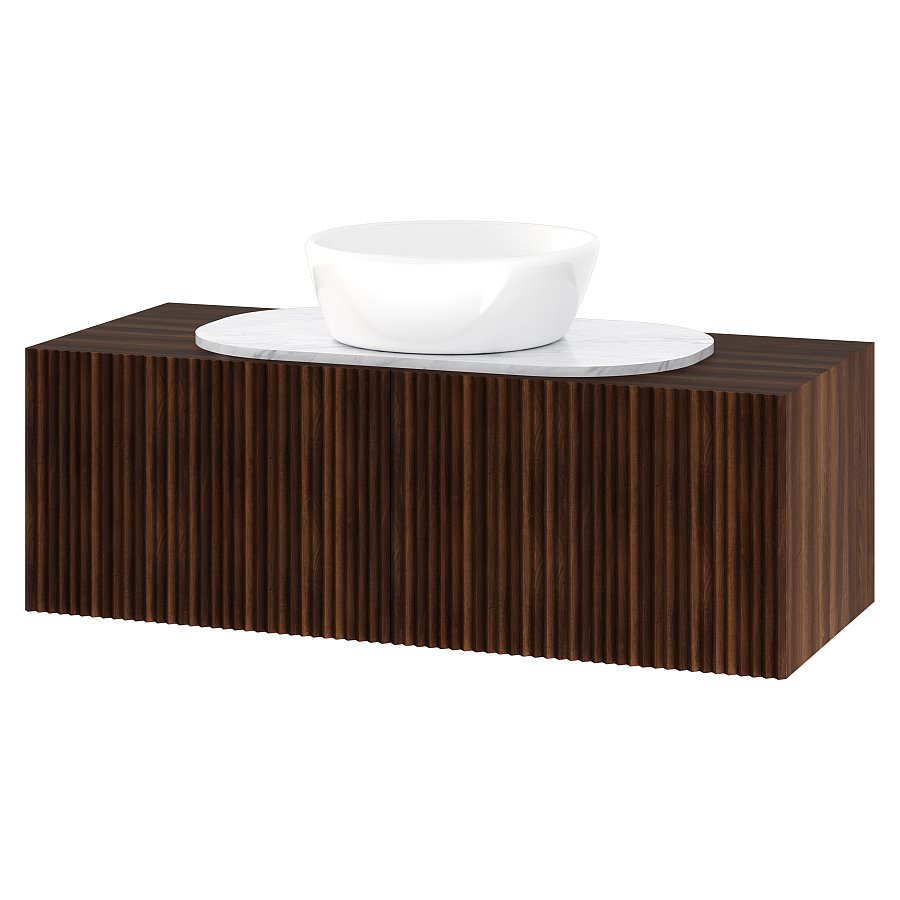 Тумба подвесная с раковиной Maxonor Pure Life SALON HADA 120 см PL-MC10-120-BN грецкий орех в 100Kran: Широкий выбор и доступные цены.