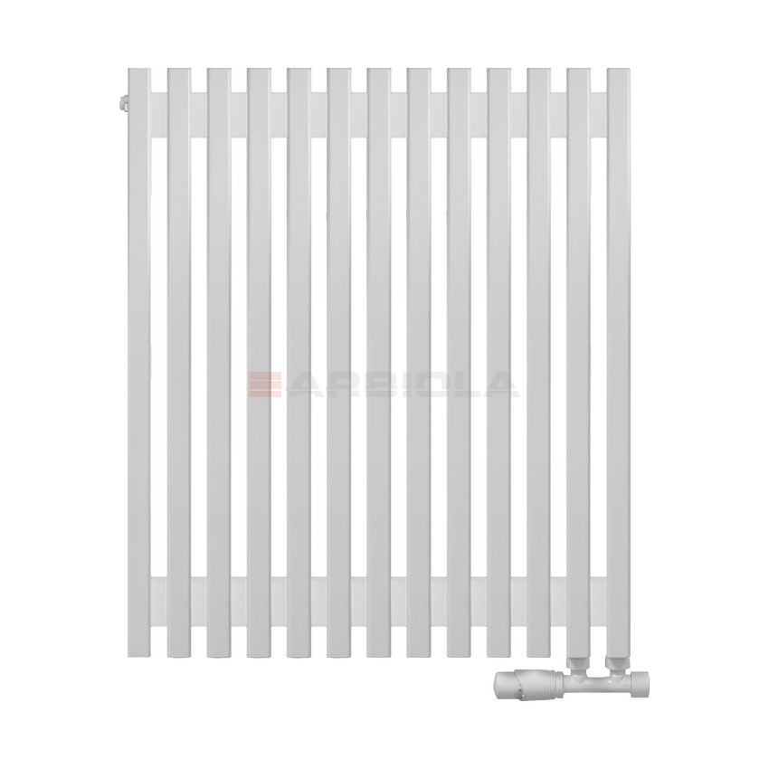 Вертикальный радиатор с нижним подключением Arbiola Compact V 102438 63 х 75 см белый матовый ral 9016 от интернет-магазина сантехники 100Kran!