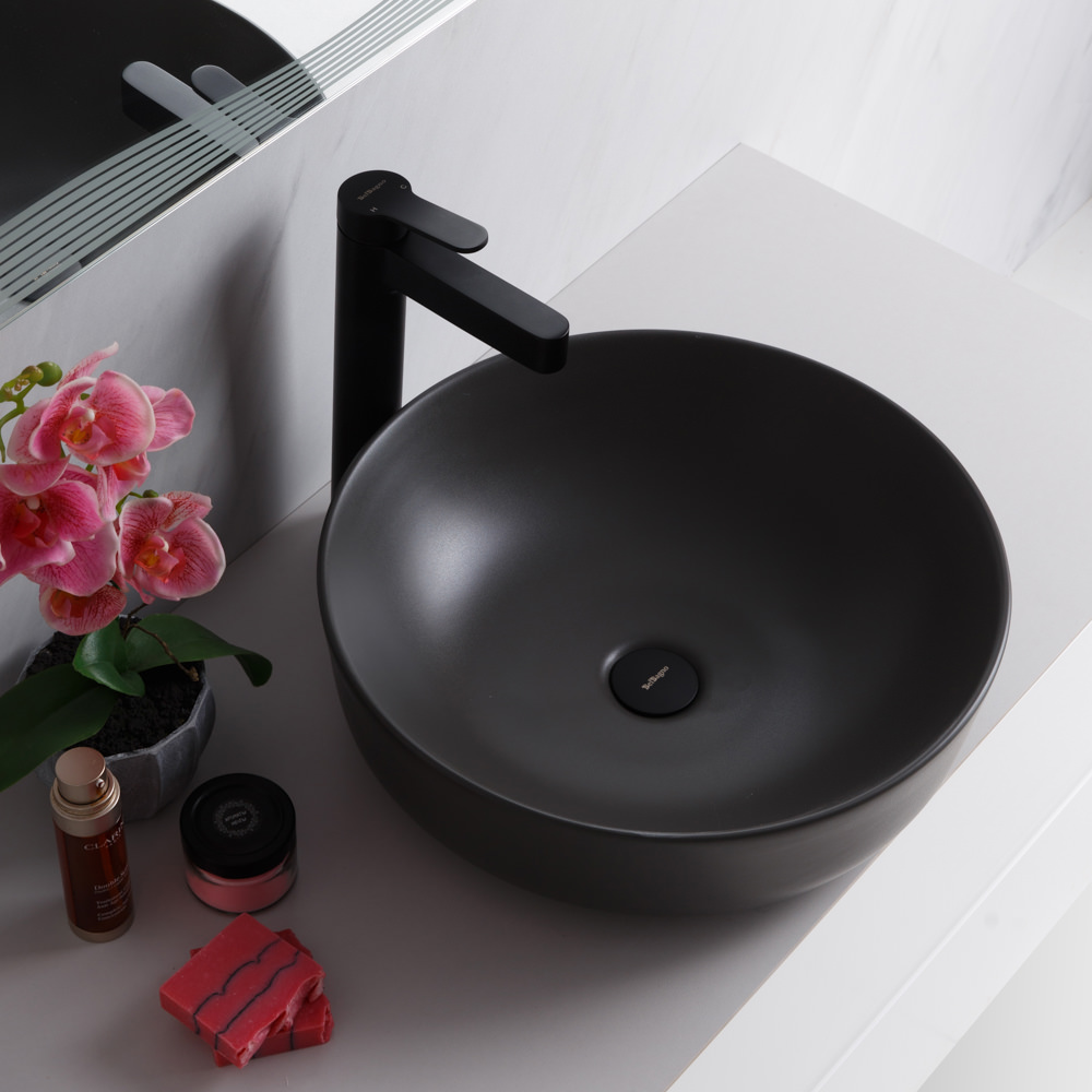 Накладная раковина BelBagno BB1315-H311 41  см серая матовая в 100Kran: Широкий выбор и доступные цены.