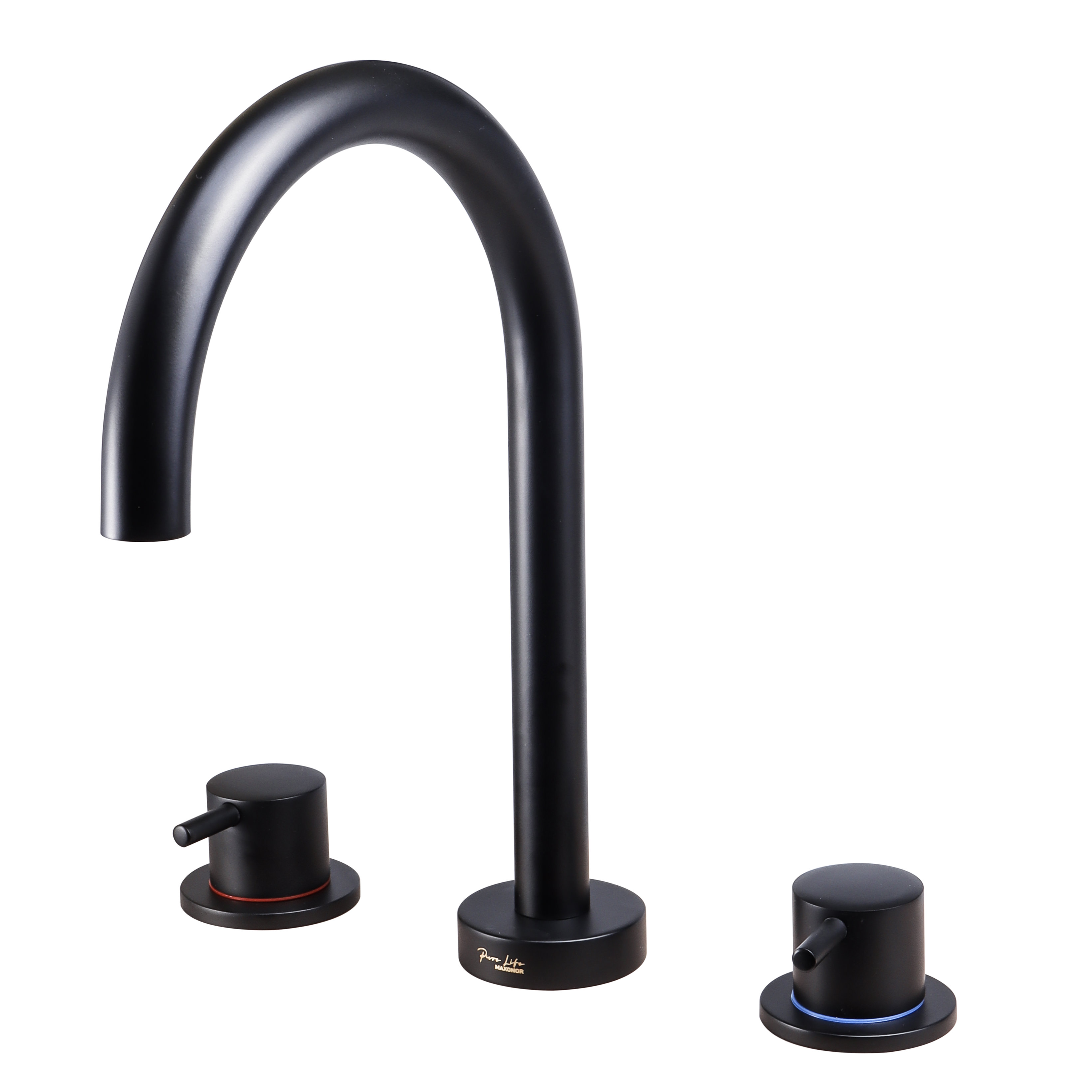 Смеситель для раковины Maxonor PURE LIFE PL1387-7 черный матовый в 100Kran: Широкий выбор и доступные цены.