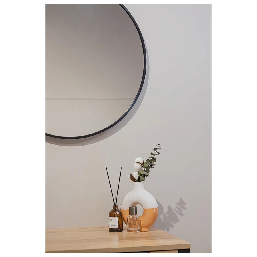 Зеркало Silver Mirrors Selena D60 см ФР-00002537 черное 100Kran: Широкий выбор и доступные цены.