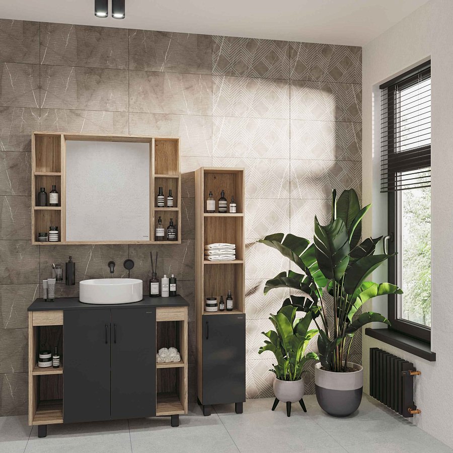 Столешница Grossman ФЛАЙ 100 см 501002 серая в 100Kran: Широкий выбор и доступные цены.