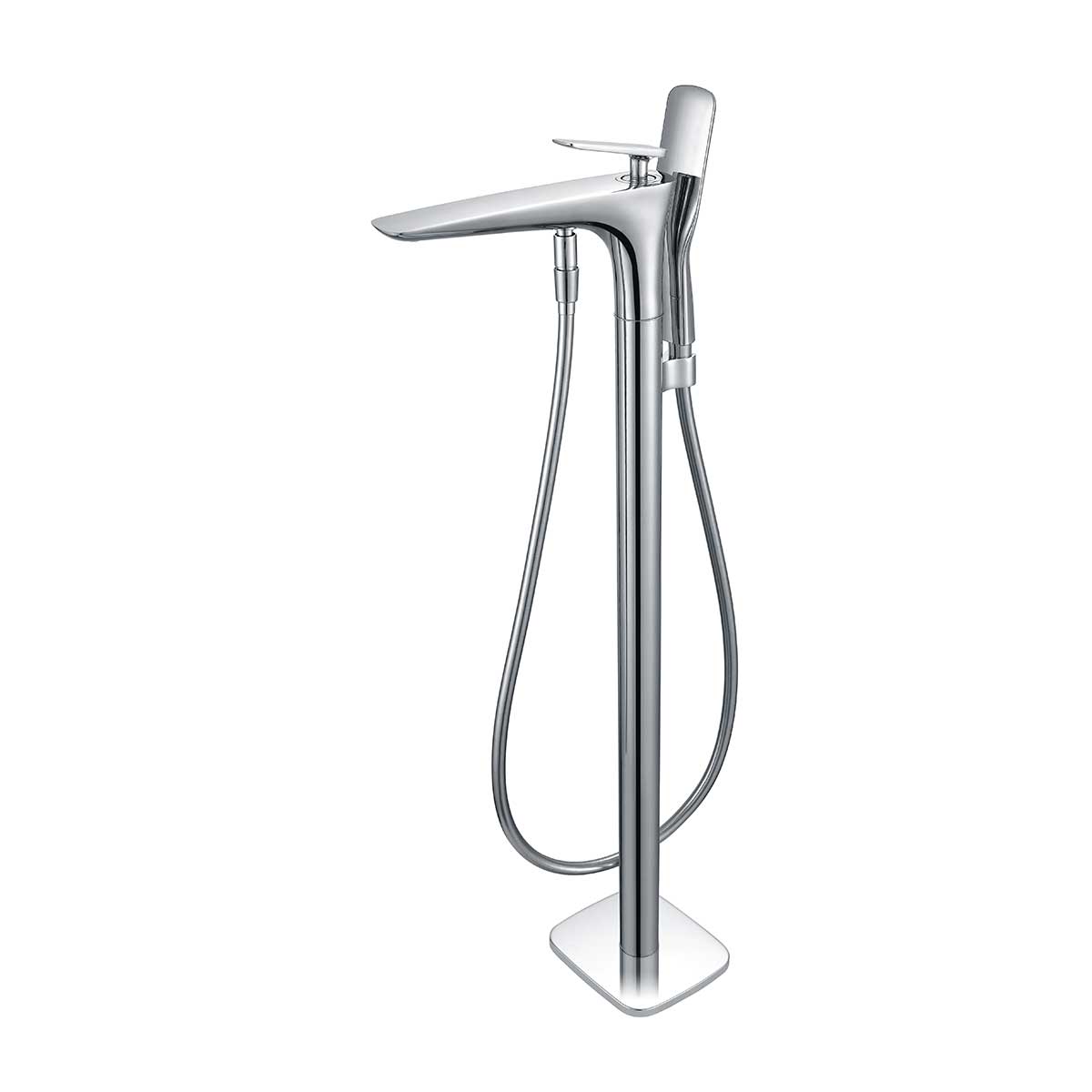 Смеситель для ванны напольный Vincea VTF-102CH хром в 100Kran: Широкий выбор и доступные цены.