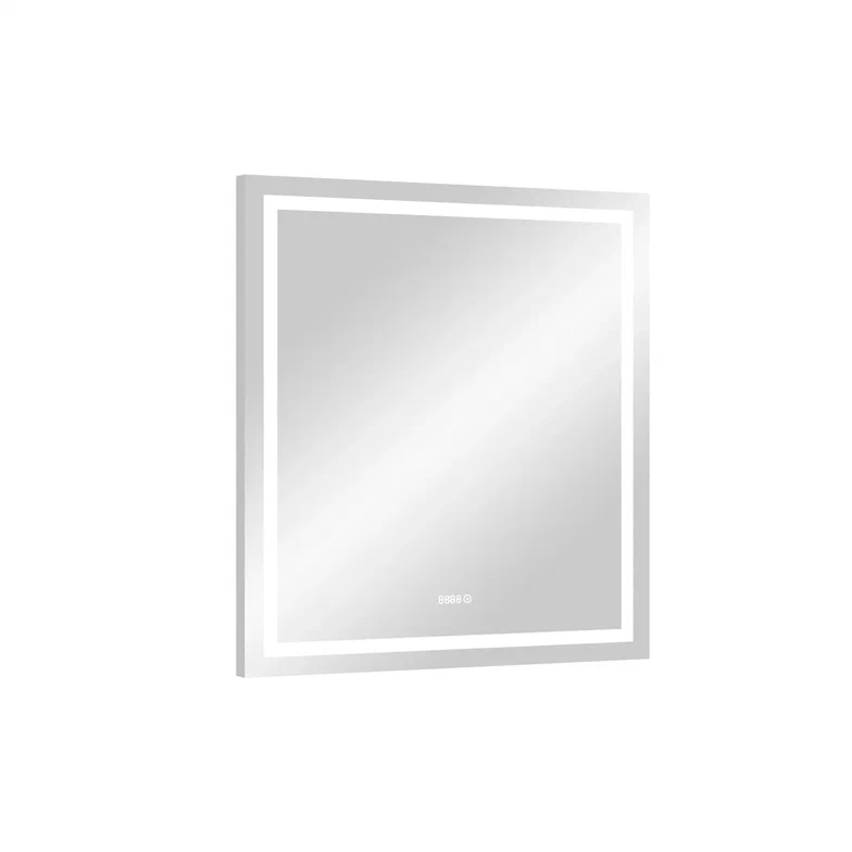 Зеркало с подсветкой "Verte Led" 800х900 с часами, датчиком движения ЗЛП630 100Kran: Широкий выбор и доступные цены.