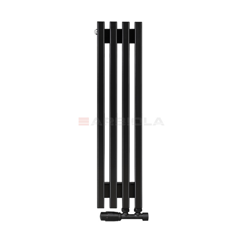Вертикальный радиатор с нижним подключением Arbiola Compact V 90306 18 х 70 см Черный от интернет-магазина сантехники 100Kran!