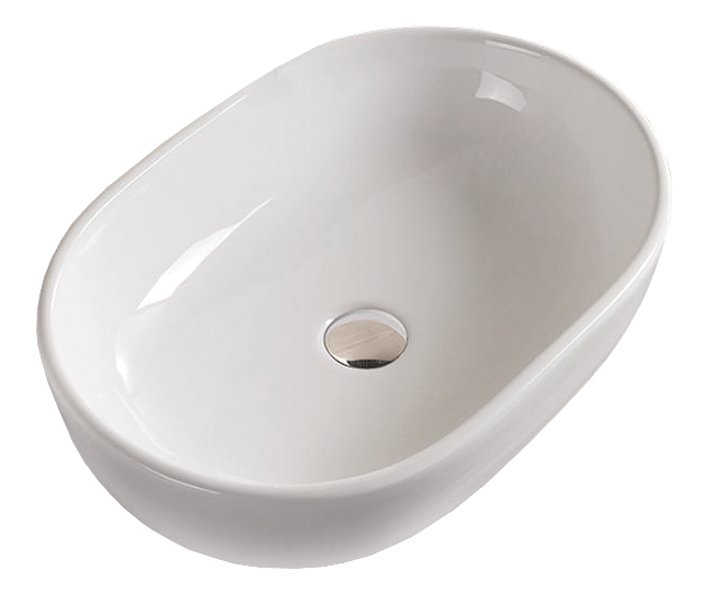 Раковина накладная Timo Keramiikka KULO 60 TK-405 белый глянец в 100Kran: Широкий выбор и доступные цены.