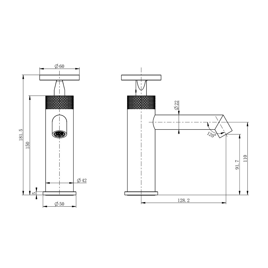 Смеситель для раковины Wonzon & Woghand WW-H1065-MB черный матовый в 100Kran: Широкий выбор и доступные цены.