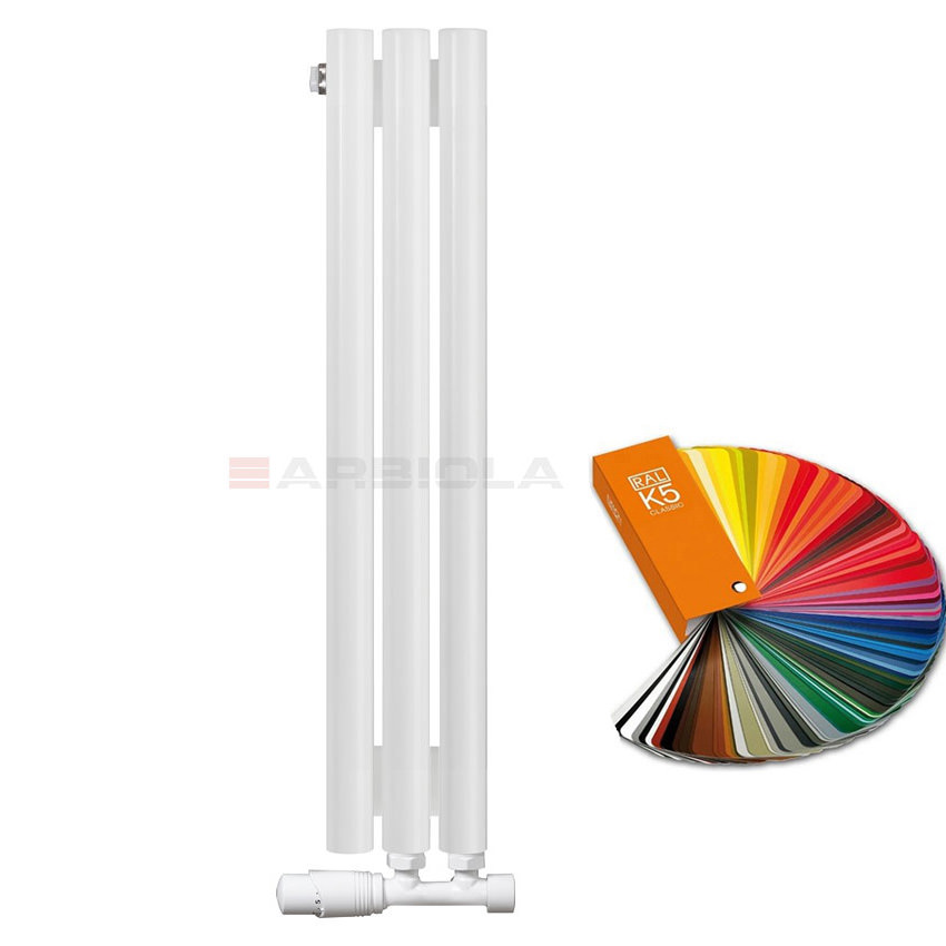 Вертикальный радиатор с нижним подключением Arbiola Iris V 108725 14,2 х 75 см ral classic от интернет-магазина сантехники 100Kran!