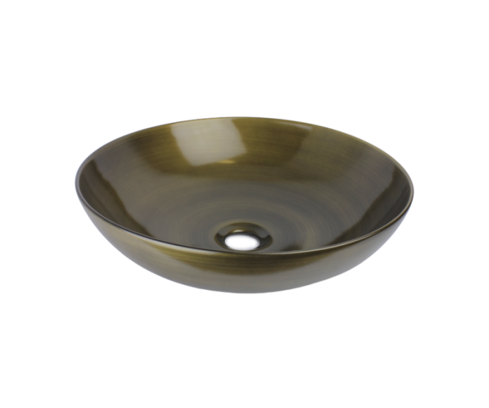 Раковина накладная Bronze De Luxe Sphera 405х405х150 бронза 6203  в 100Kran: Широкий выбор и доступные цены.