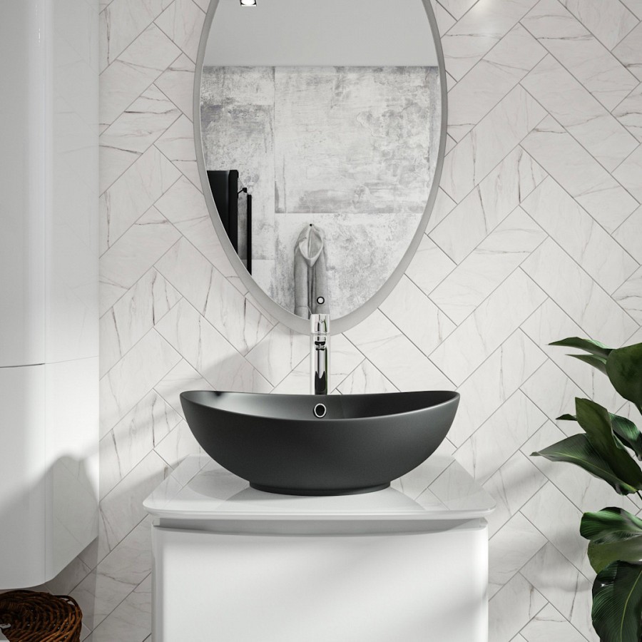 Раковина накладная Maretti Eleganza EN13NS48-560 59 см черная в 100Kran: Широкий выбор и доступные цены.