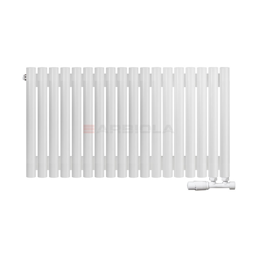 Вертикальный радиатор с нижним подключением Arbiola Iris V 108534 89,2 х 60 см белый матовый ral 9016 от интернет-магазина сантехники 100Kran!