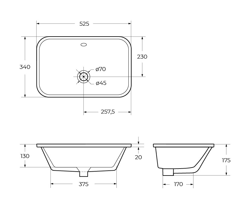 Раковина BelBagno BB1009 53  см белая глянцевая в 100Kran: Широкий выбор и доступные цены.
