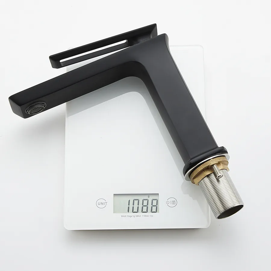 Смеситель для раковины FAUCET DREISER RH-1006-BK черный сатин в 100Kran: Широкий выбор и доступные цены.