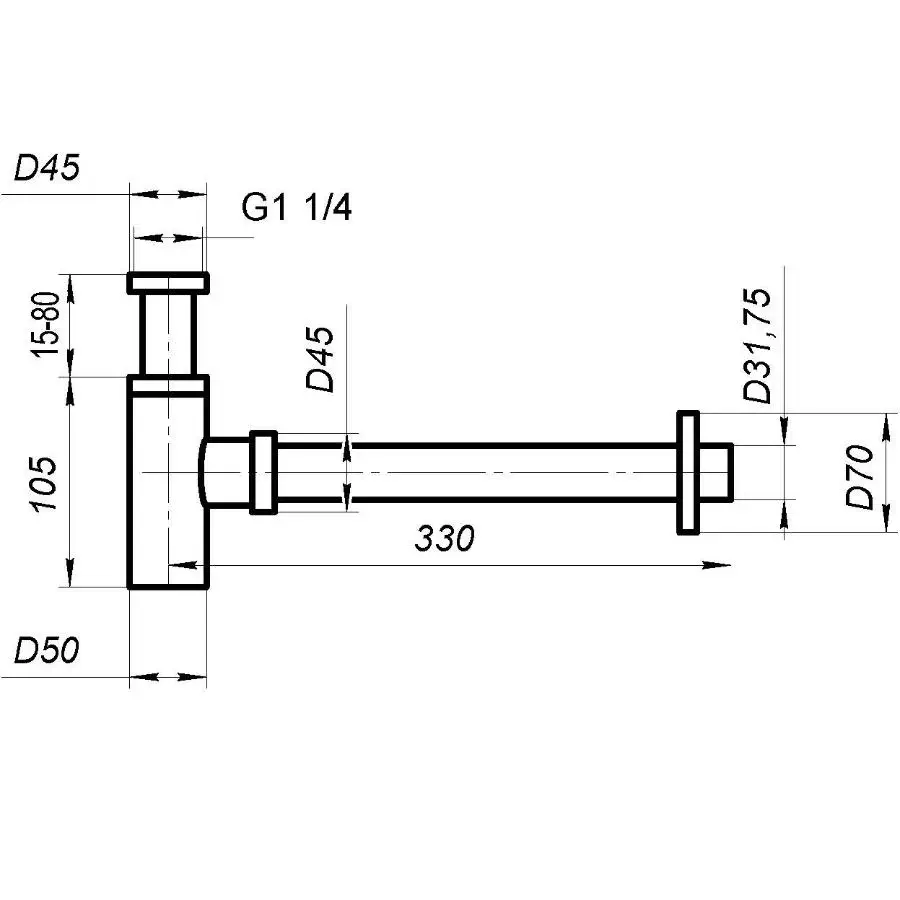 Сифон для раковины BelBagno BB-SMT2-NERO черный в 100Kran: Широкий выбор и доступные цены.