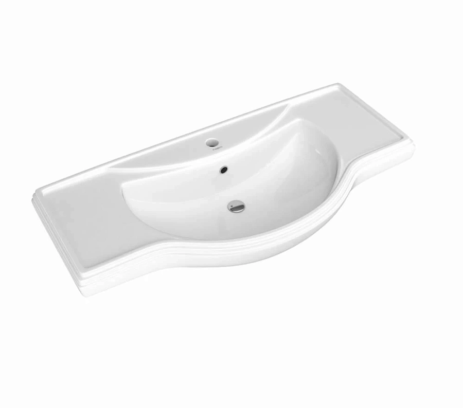 Раковина мебельная Kirovit Классик 105  белая У94462 в 100Kran: Широкий выбор и доступные цены.