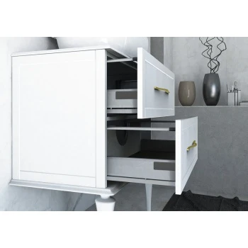 Тумба с раковиной подвесная CEZARES 75 см TIFFANY 54948 Bianco Opaco в 100Kran: Широкий выбор и доступные цены.